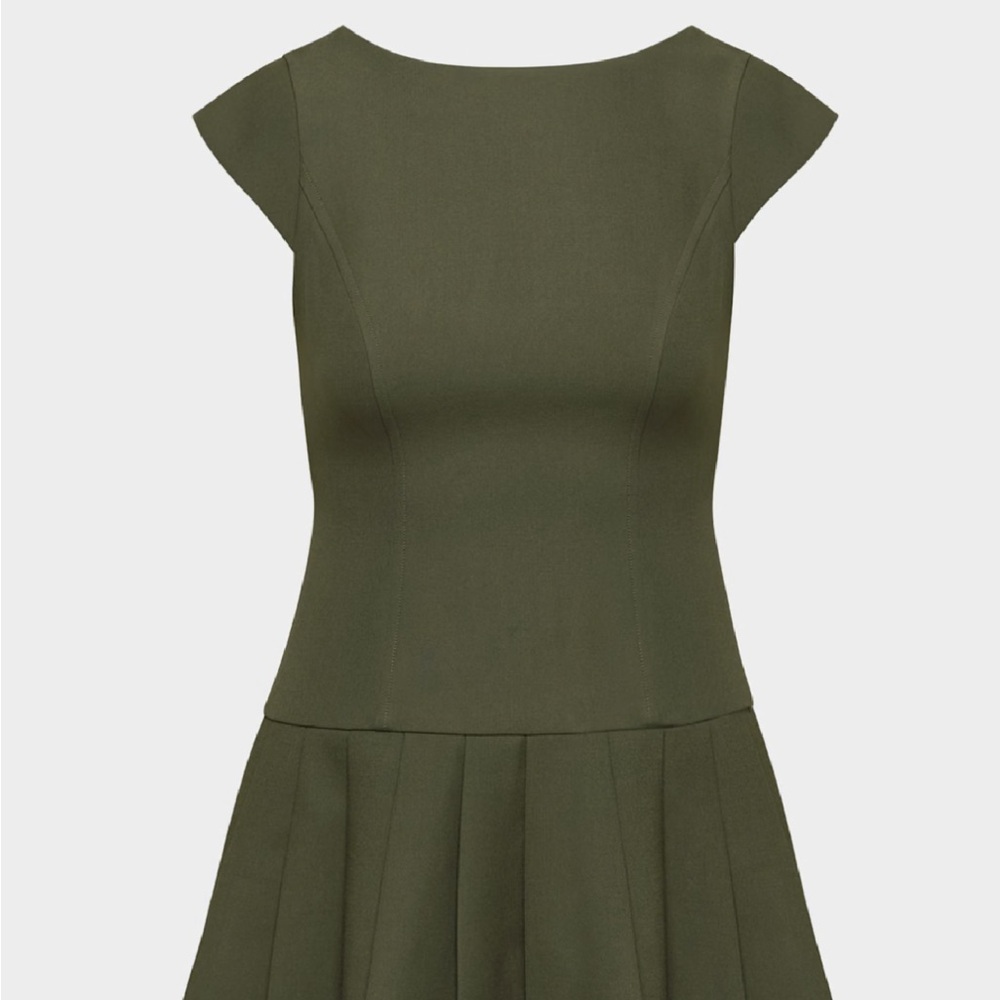 Elegant Olive Green Dress-Sunday best palette